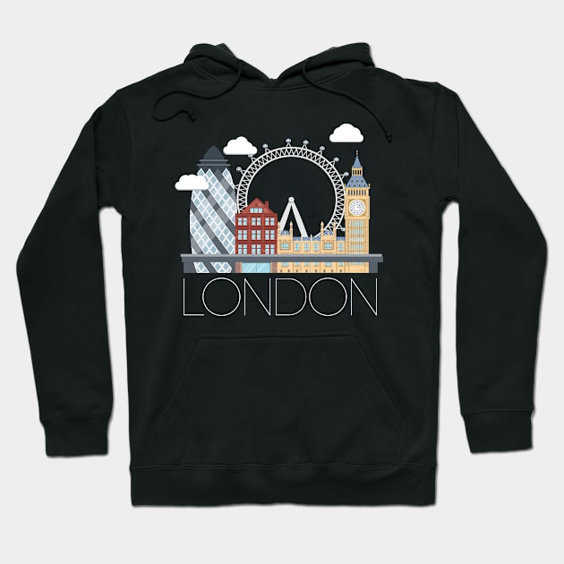 London Hoodie by RainbowAndJackson